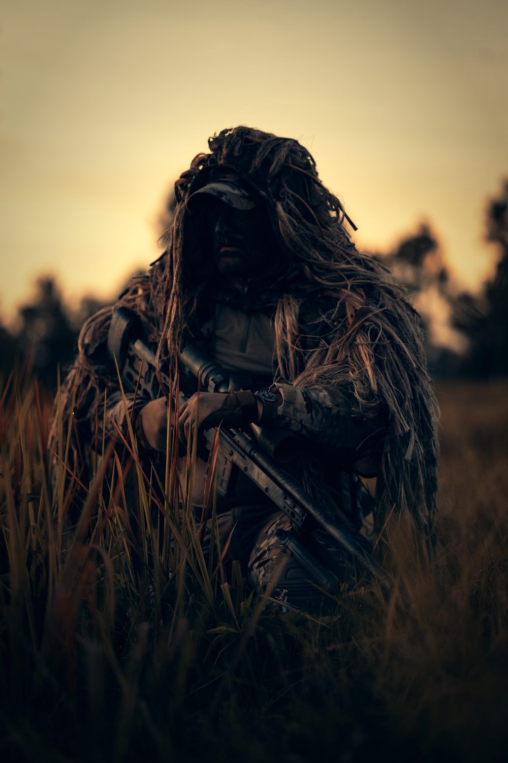 Operator at golden hour.