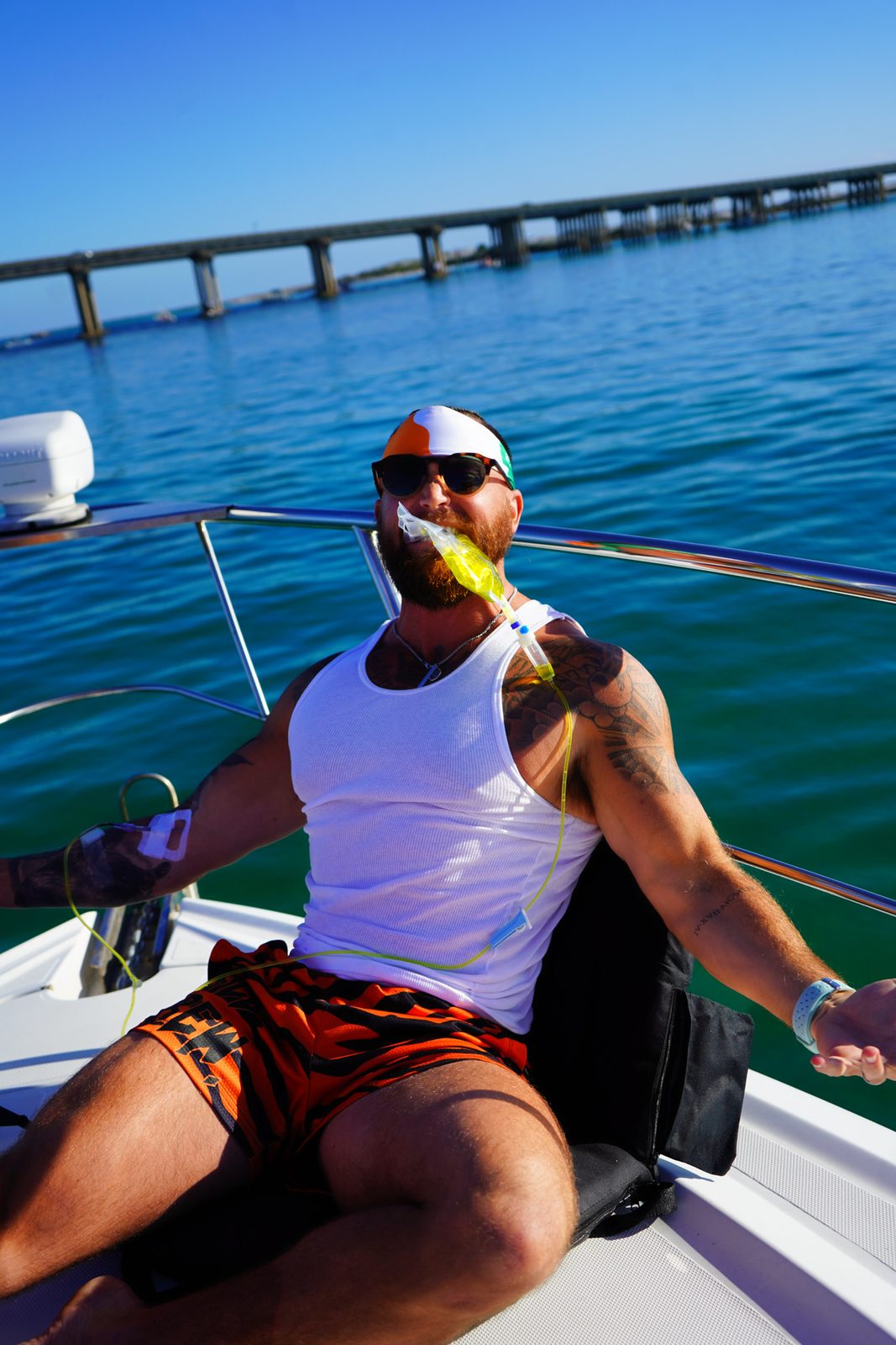 A drip running on deck off Destin